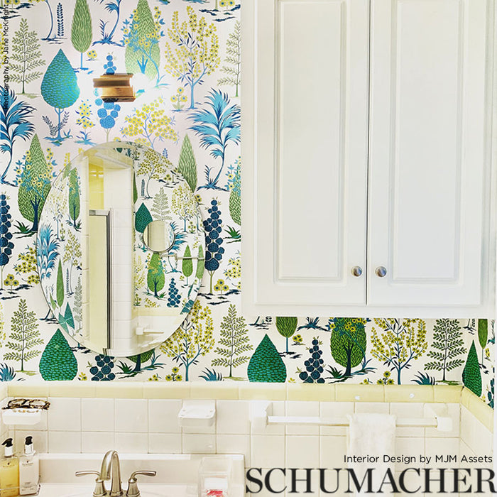 Schumacher Pandora Peacock Wallpaper 5009963