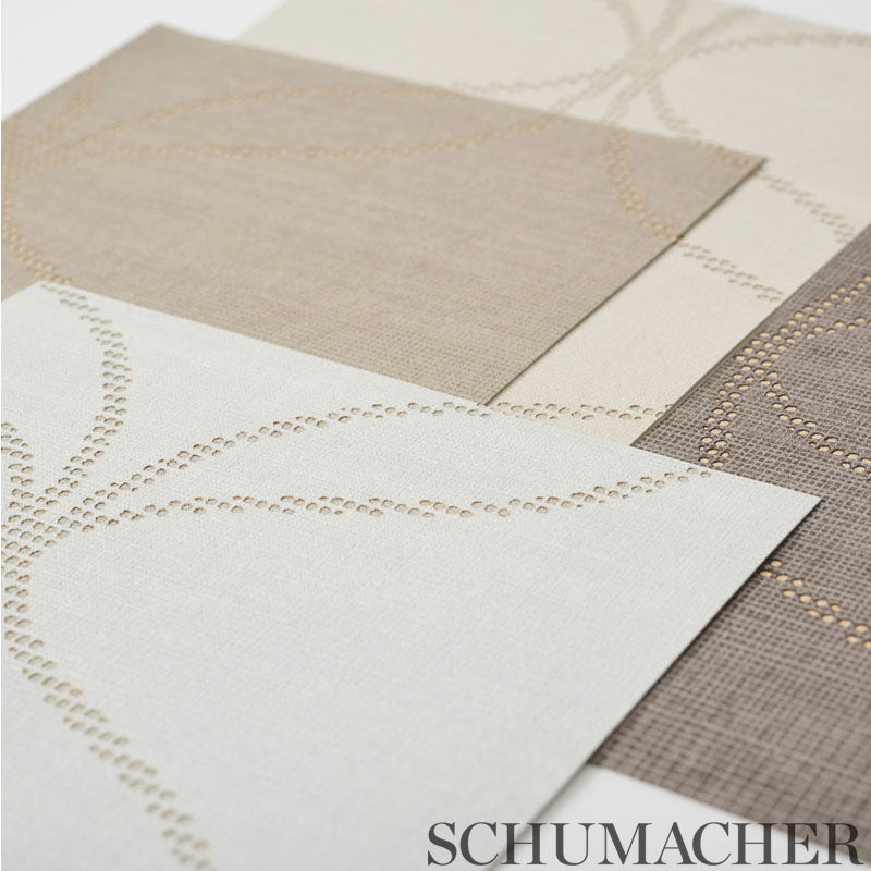 Schumacher Casavola Smoky Quartz Wallpaper Sample 5010050