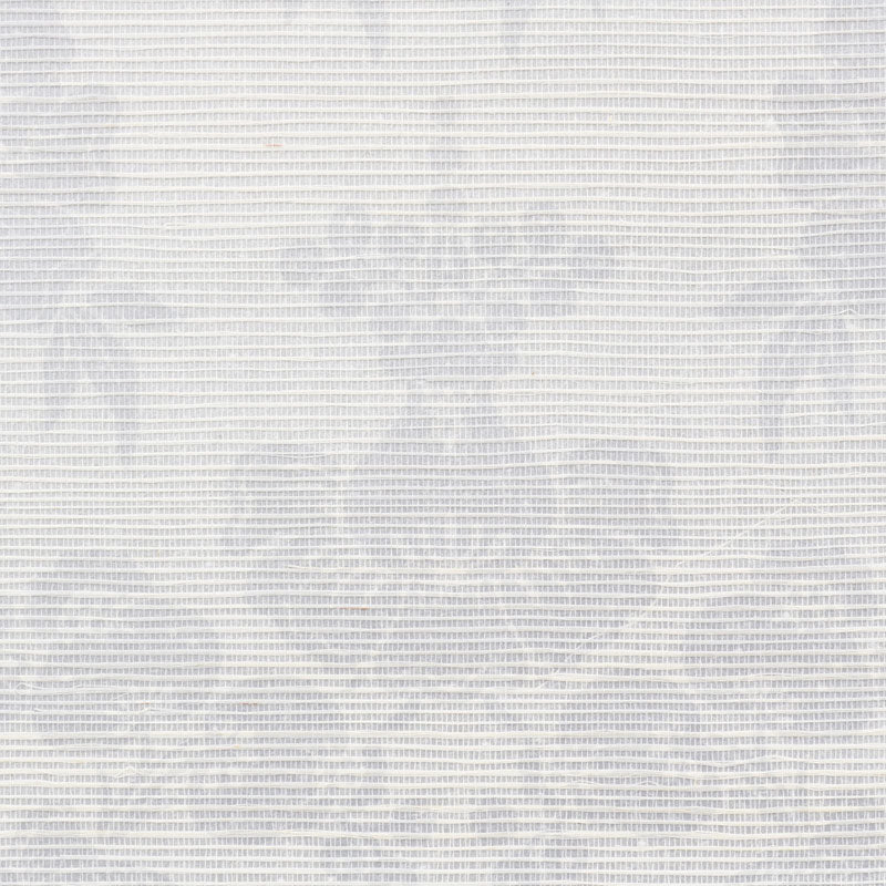 Schumacher Simone Damask Grasscloth Silver Wallpaper 5010120