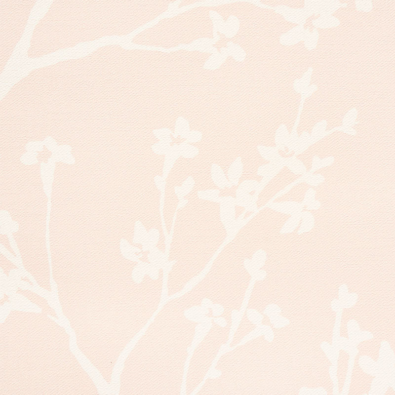 Schumacher Twiggy Vinyl Blush Wallpaper 5010151