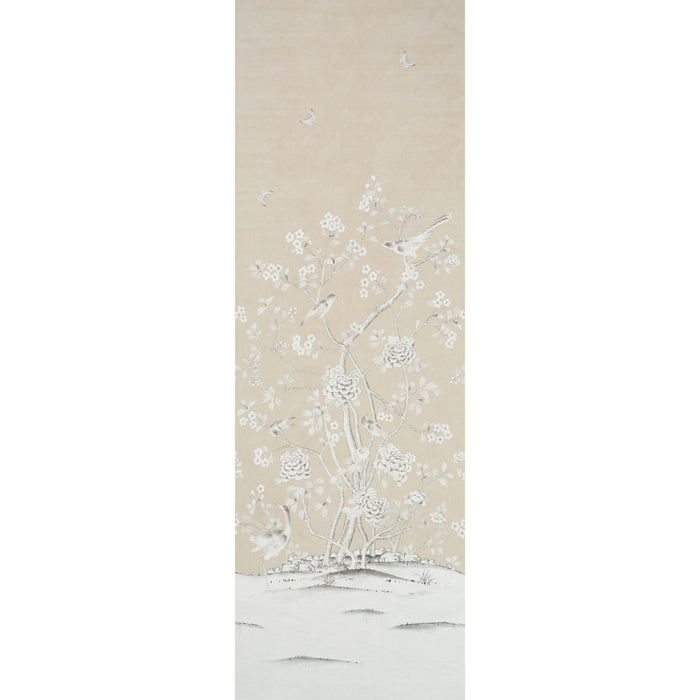 Schumacher Chinois Palais Vinyl Panel Stone Wallpaper 5010161