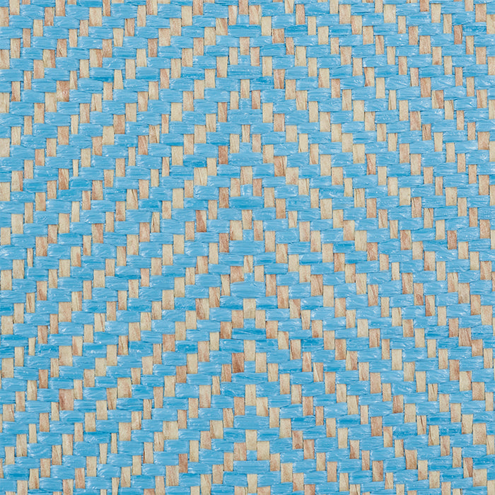 Schumacher Herringbone Paperweave Sky Wallpaper 5010234