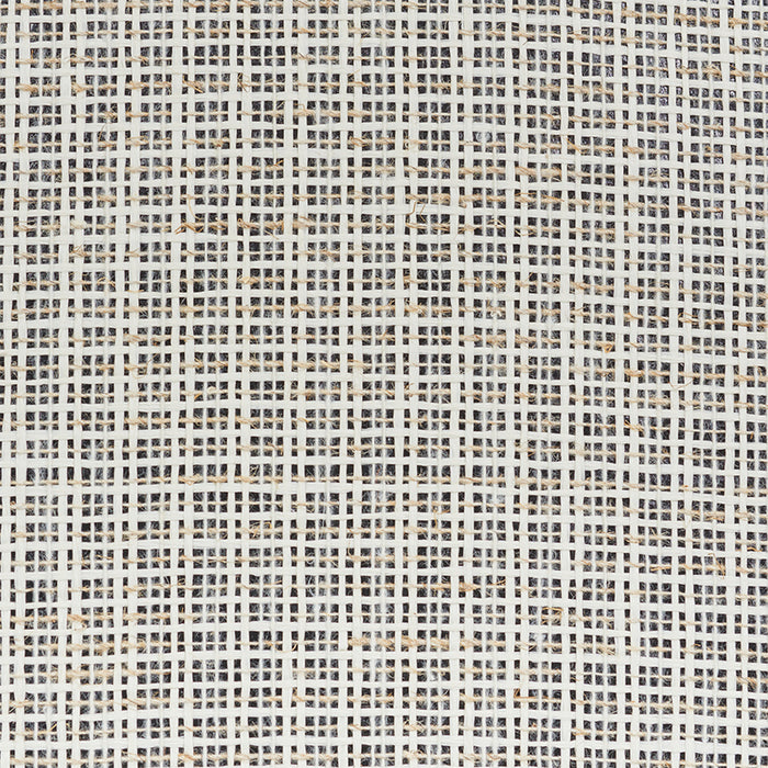 Schumacher Linen & Paperweave Carbon Wallpaper 5010243