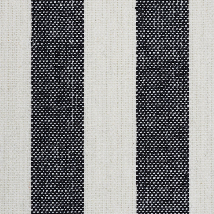 Schumacher Linen Stripe Black Wallpaper 5010255