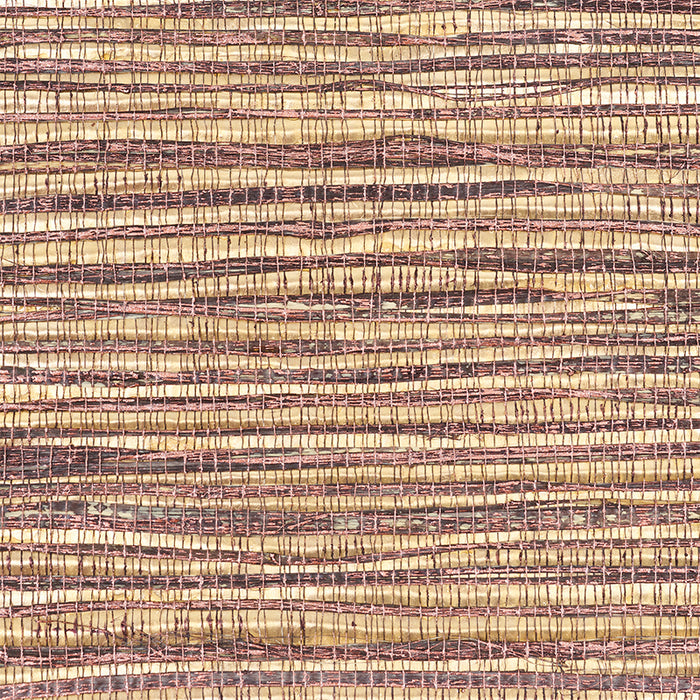 Schumacher Metallized Flax Aubergine Wallpaper 5010283