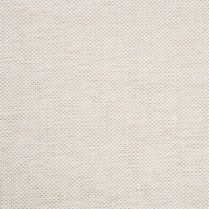 Schumacher Tonal Paperweave Ivory Wallpaper Sample 5010290