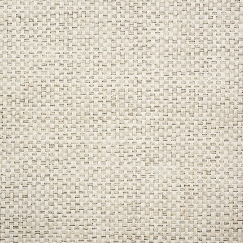 Schumacher Tonal Paperweave Limestone Wallpaper Sample 5010292