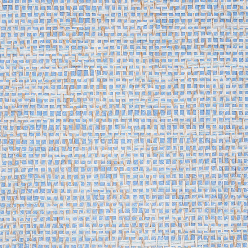 Schumacher Open Paperweave Sky Wallpaper 5010323