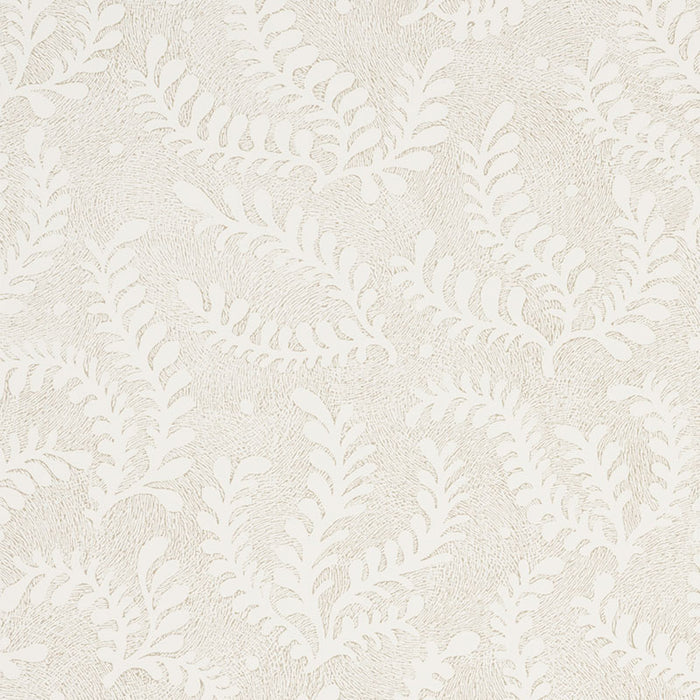 Schumacher Etched Fern Natural Wallpaper 5010380