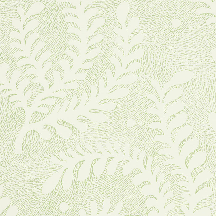 Schumacher Etched Fern Leaf Wallpaper 5010381