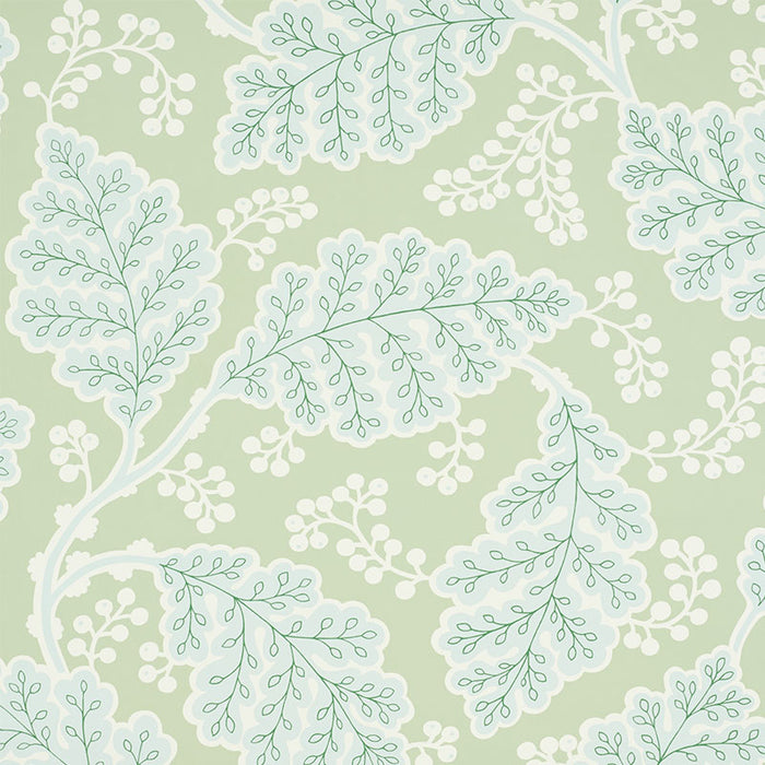 Schumacher Estelle Green Wallpaper 5010392