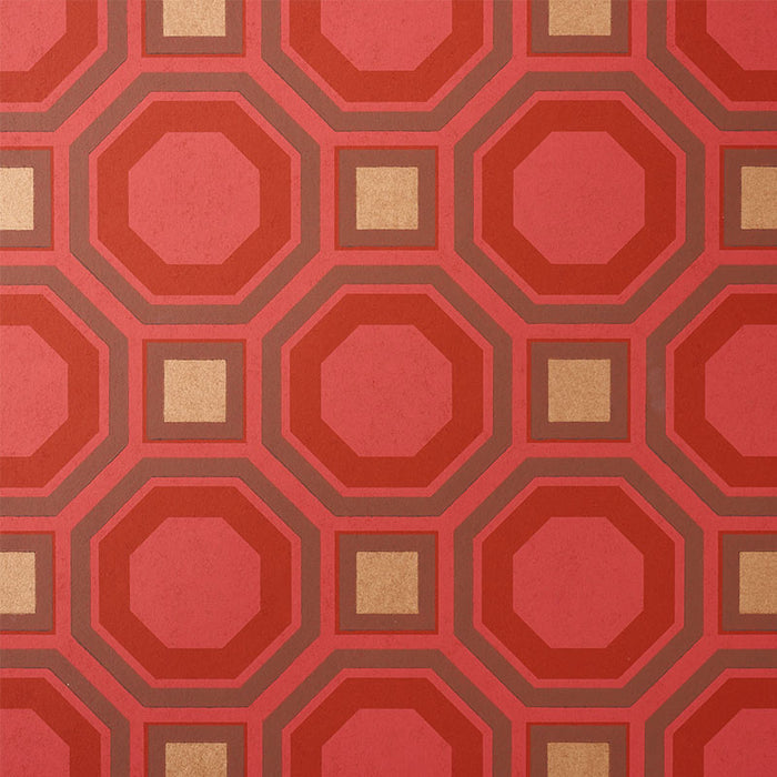 Schumacher Hanover Ruby Wallpaper 5010431