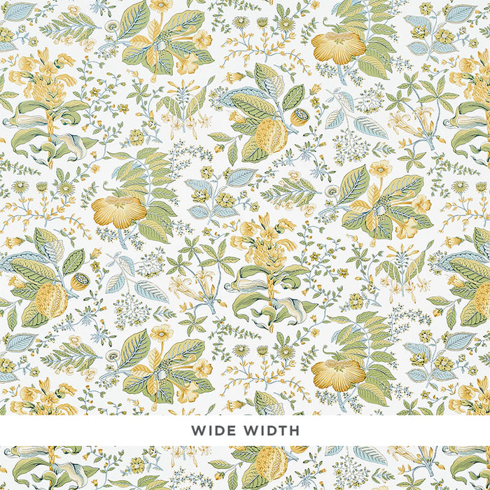 Schumacher Pomegranate Botanical Citron Wallpaper 5010442