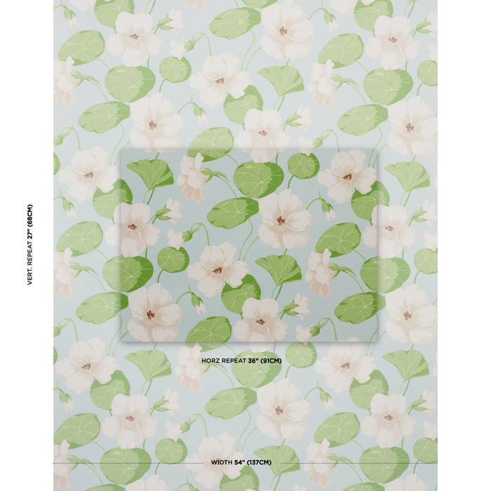 Schumacher Nasturtium Sky Wallpaper 5010471