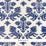 Schumacher Regalia Sisal Blue Wallpaper Sample 5010530