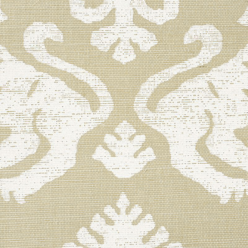 Schumacher Regalia Sisal Ivory On Natural Wallpaper Sample 5010531