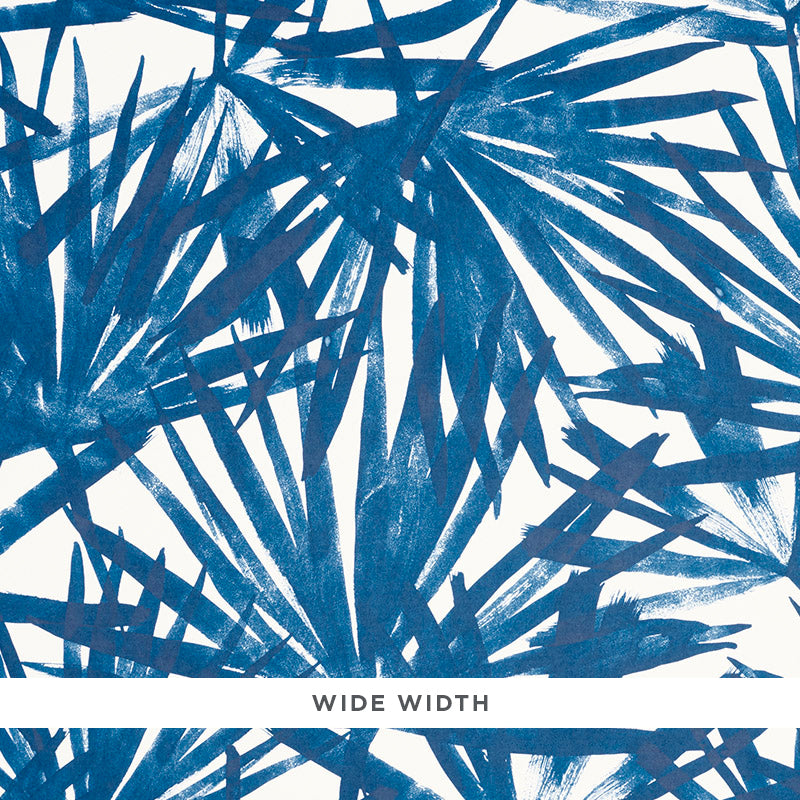 Schumacher Sunlit Palm Blue Wallpaper 5010562