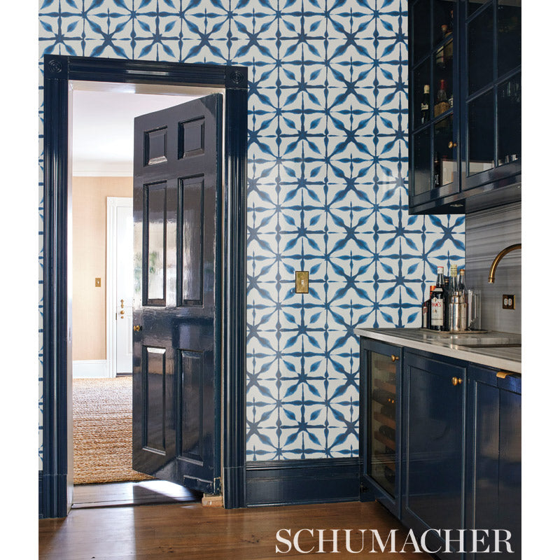 Schumacher Andromeda Blue Wallpaper 5010570