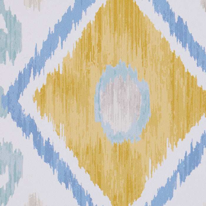 Schumacher Elizia Ikat Sky & Ochre Wallpaper 5010711