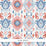 Schumacher Elizia Ikat Rose & Indigo Wallpaper 5010712