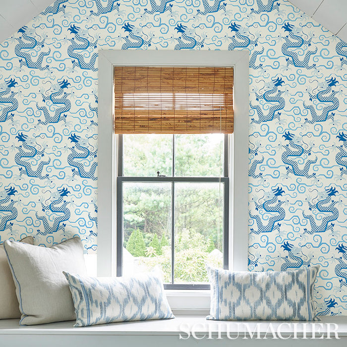 Schumacher Bixi Porcelain Wallpaper 5010730