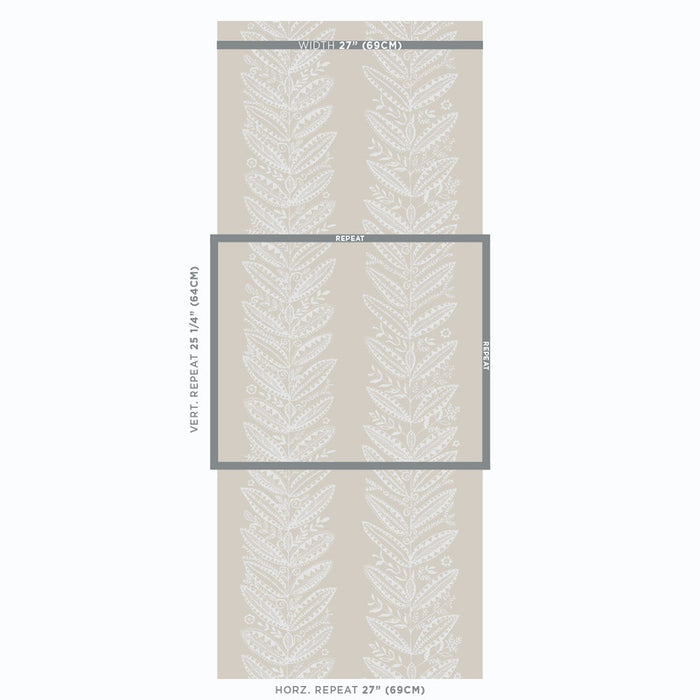 Schumacher Eland Natural Wallpaper 5010830