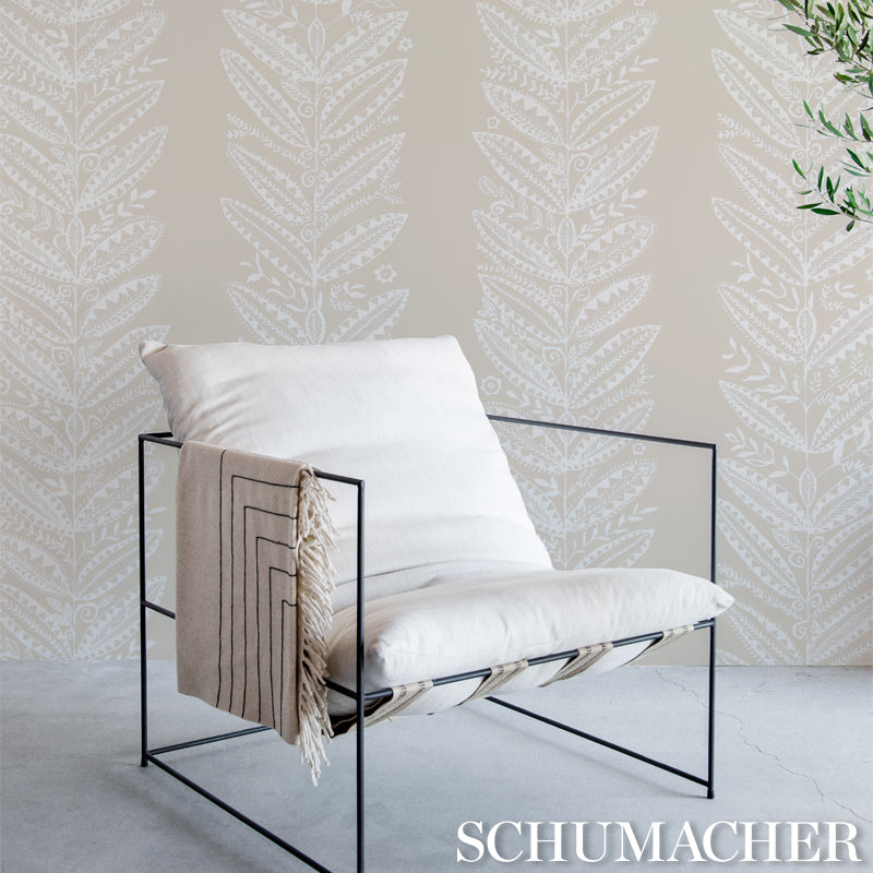 Schumacher Eland Natural Wallpaper 5010830