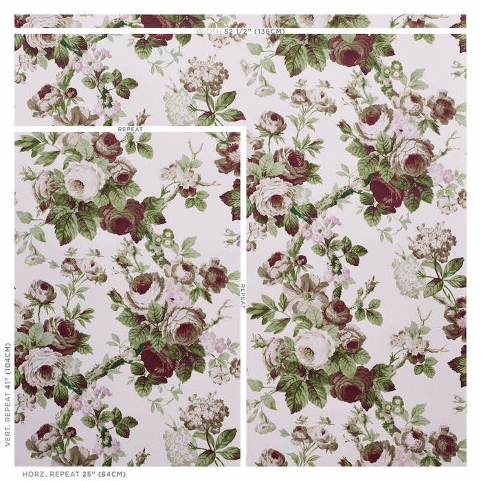 Schumacher Nancy Floral Grisaille Wallpaper 5010841