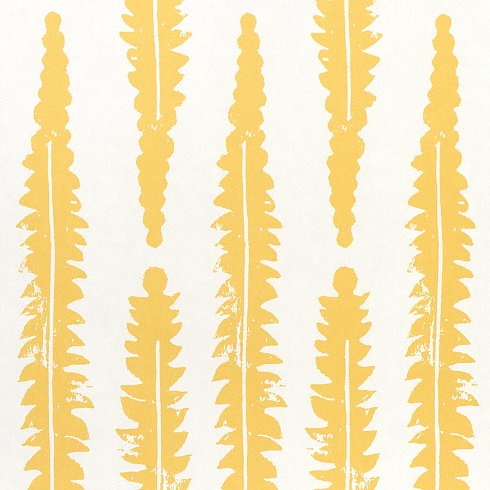 Schumacher Fern Mustard Wallpaper 5011112