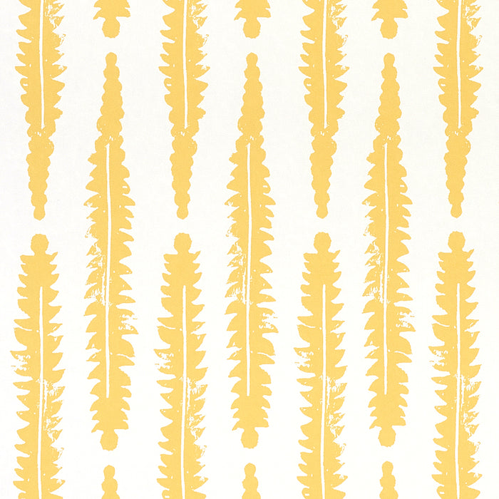 Schumacher Fern Mustard Wallpaper 5011112