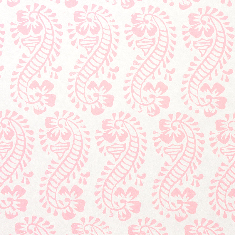 Schumacher Lani Pink Wallpaper 5011122