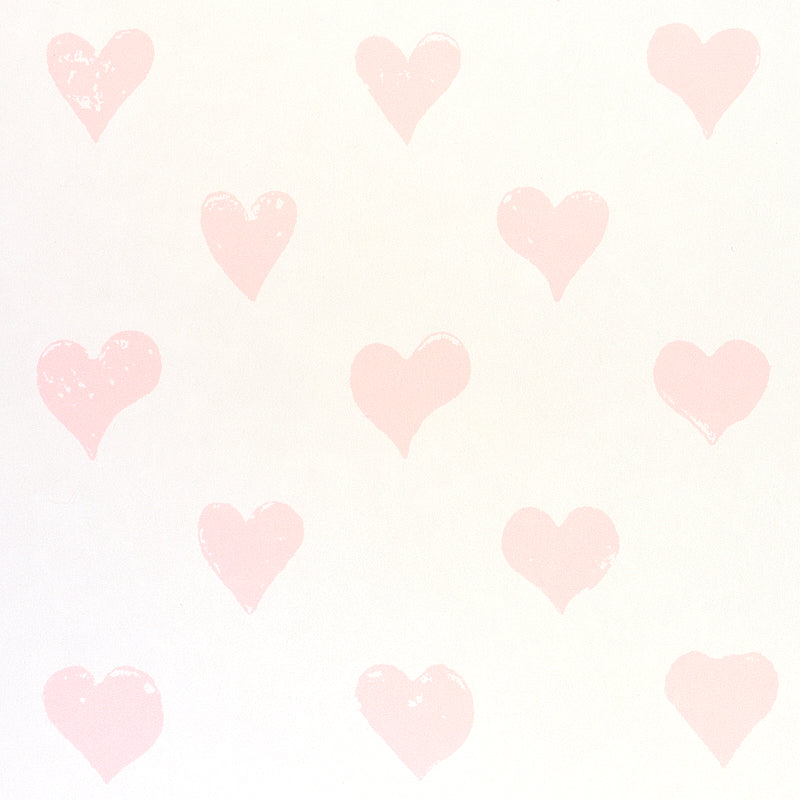 Schumacher Hearts Pink Wallpaper 5011160