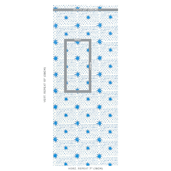 Schumacher Spot & Star Blue Wallpaper 5011170