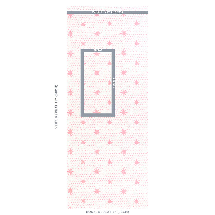 Schumacher Spot & Star Pink Wallpaper 5011172