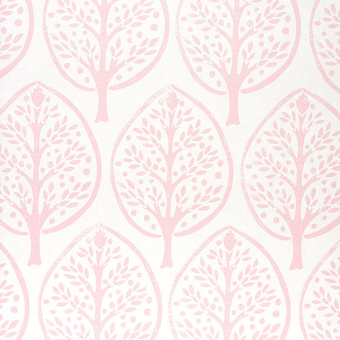 Schumacher Tree Pink Wallpaper 5011181