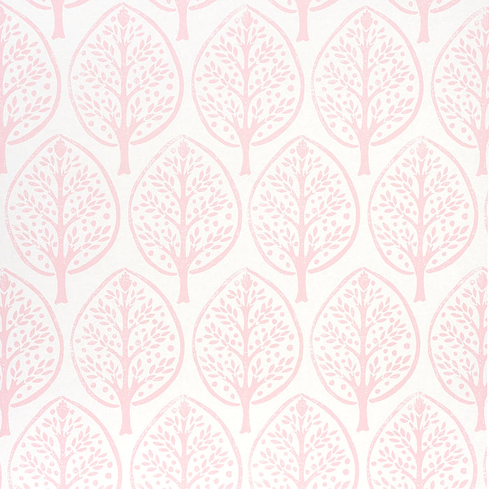 Schumacher Tree Pink Wallpaper 5011181