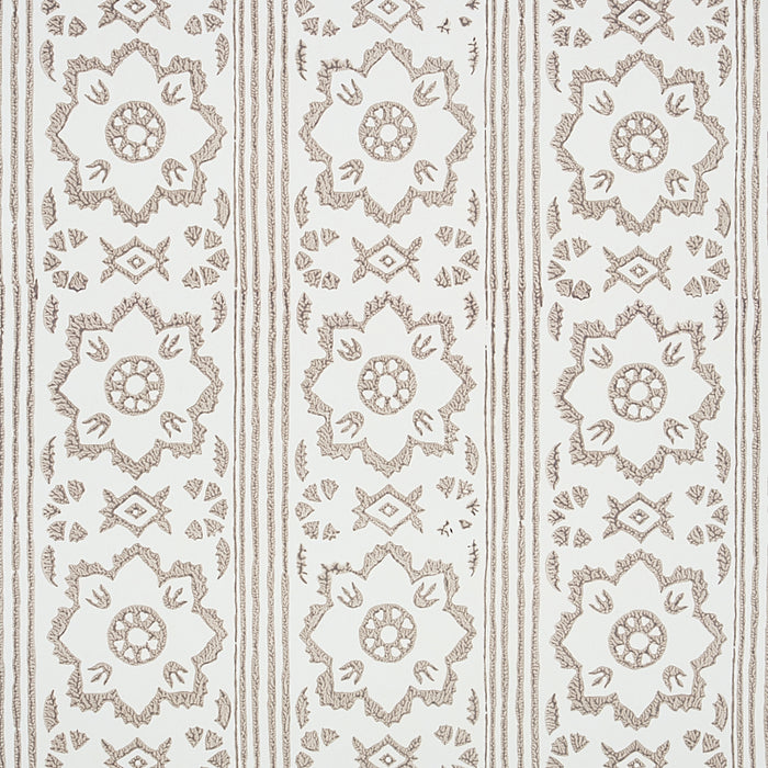 Schumacher Sunda Hand Blocked Print Grey Wallpaper 5011221