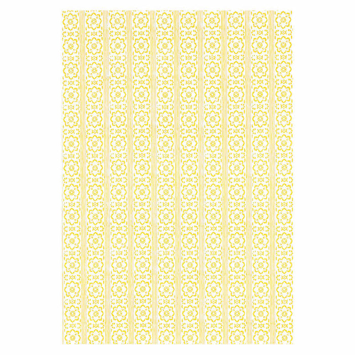 Schumacher Sunda Hand Blocked Print Yellow Wallpaper 5011222