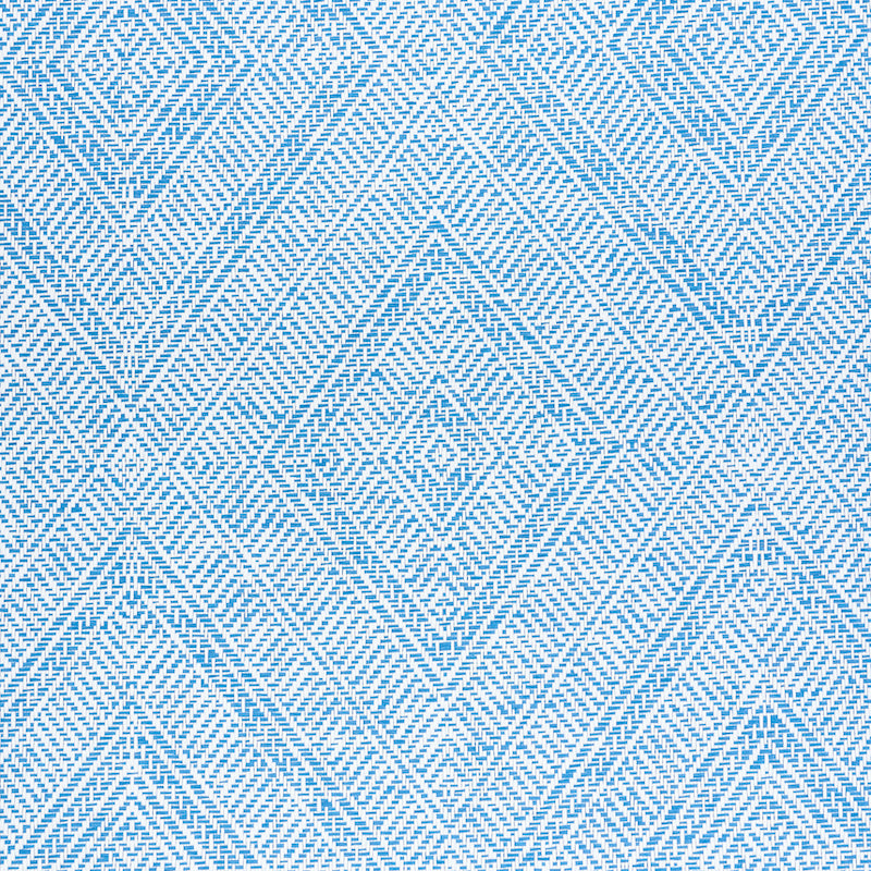 Schumacher Tortola Paperweave Blue Wallpaper Sample 5011250