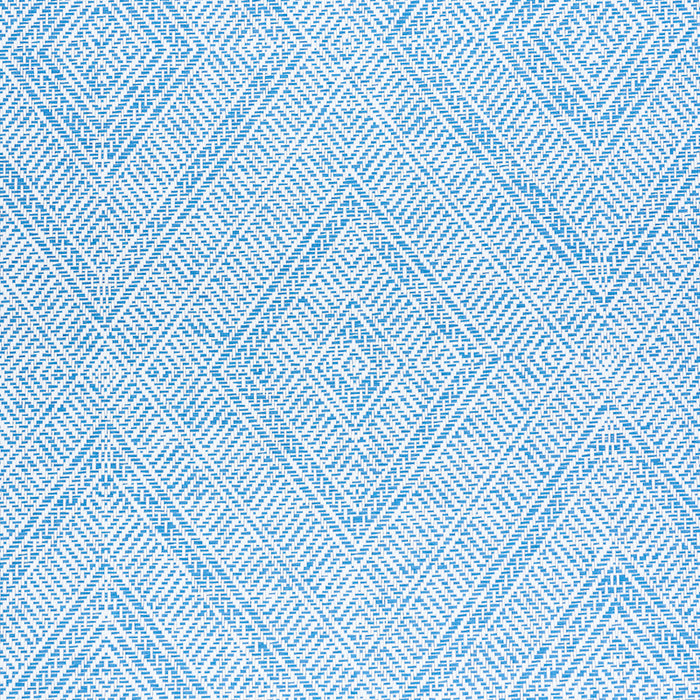 Schumacher Tortola Paperweave Blue Wallpaper Sample 5011250