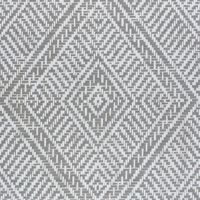 Schumacher Tortola Paperweave Grey Wallpaper 5011253