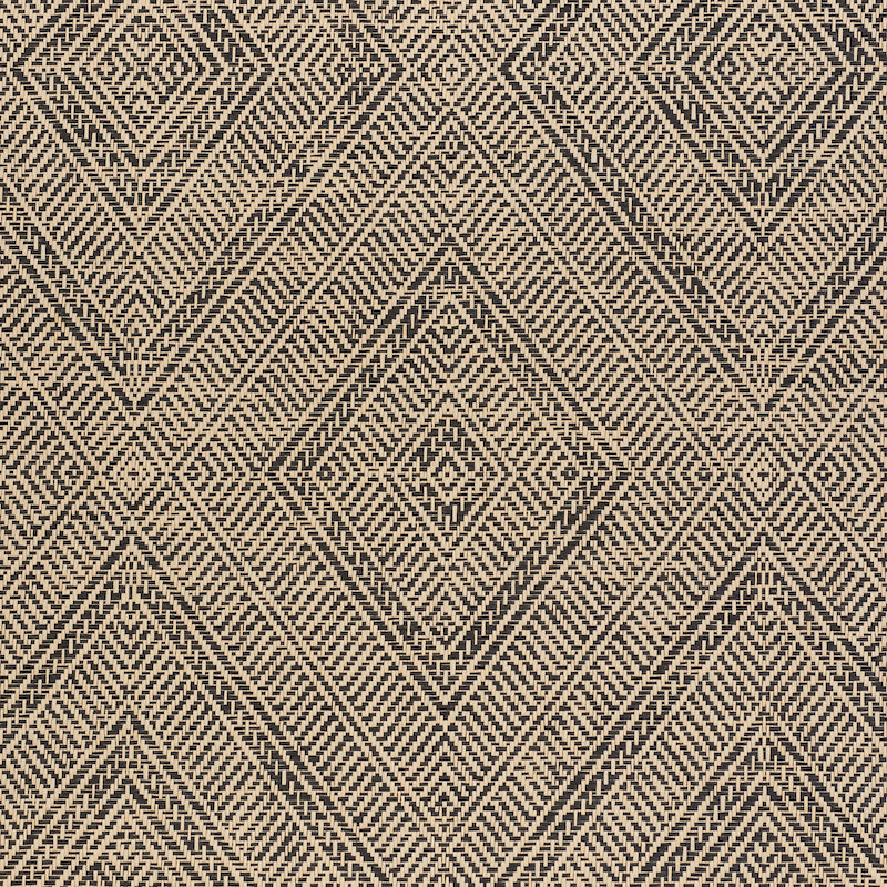 Schumacher Tortola Paperweave Carbon Wallpaper Sample 5011254