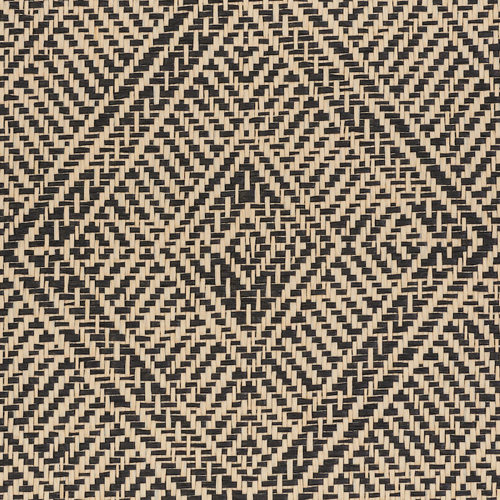 Schumacher Tortola Paperweave Carbon Wallpaper 5011254