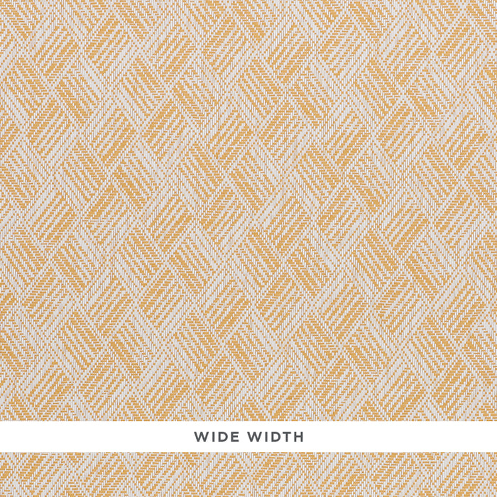 Schumacher Ashberg Paperweave Yellow Wallpaper 5011261