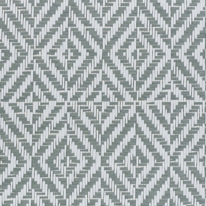 Schumacher Jubilee Paperweave Grey Wallpaper Sample 5011271