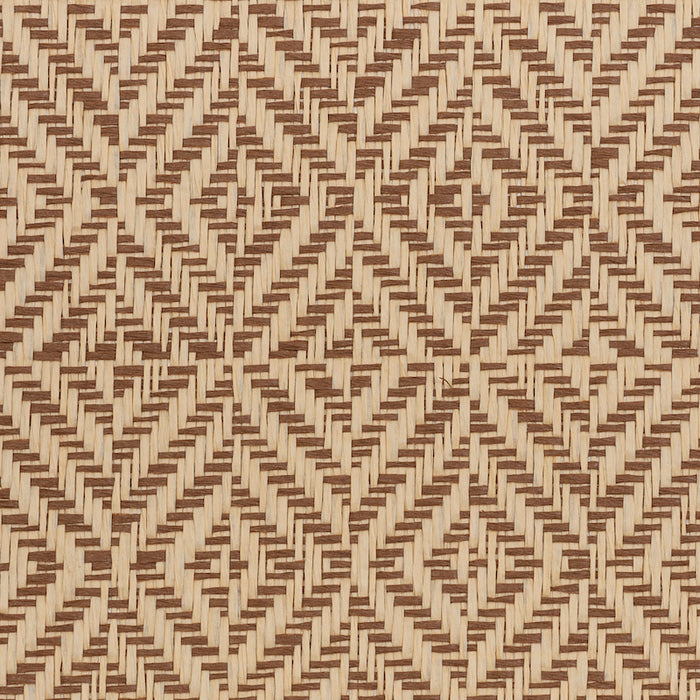 Schumacher Jubilee Paperweave Brown Wallpaper Sample 5011272