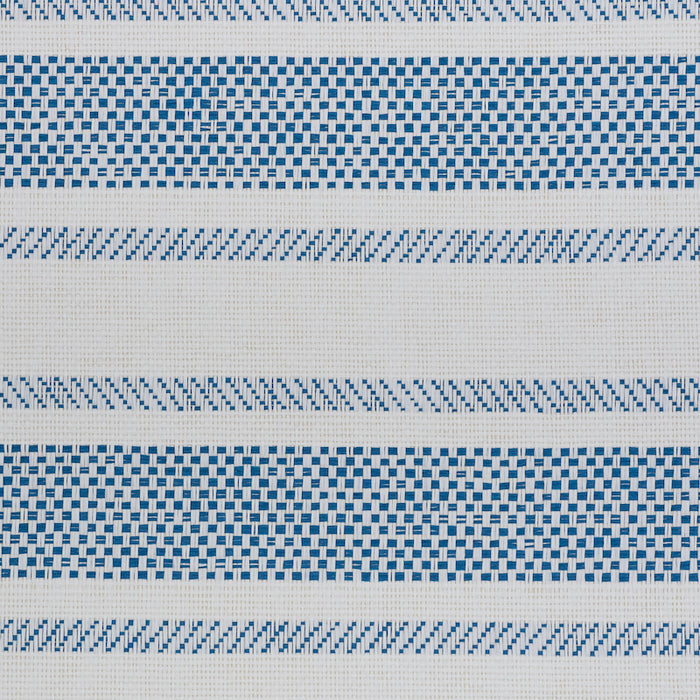 Schumacher Oxnard Paperweave Blue Wallpaper 5011302