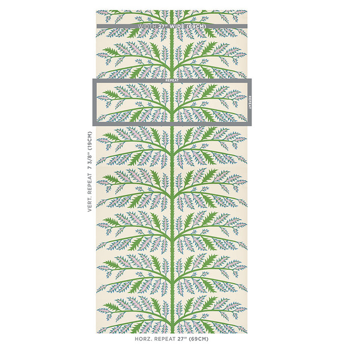 Schumacher Thistle Ivory Wallpaper 5011430