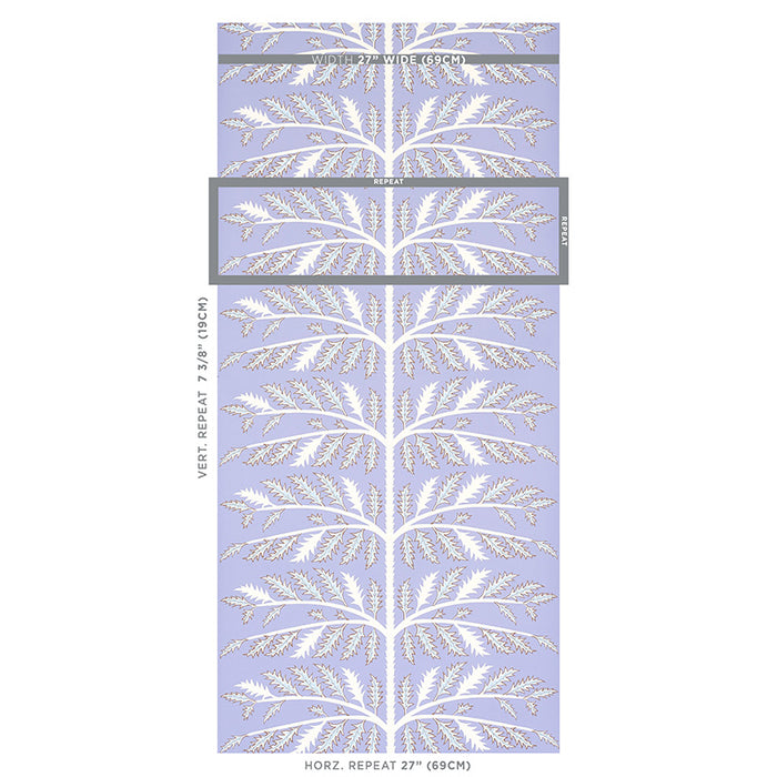 Schumacher Thistle Lavender Wallpaper 5011431