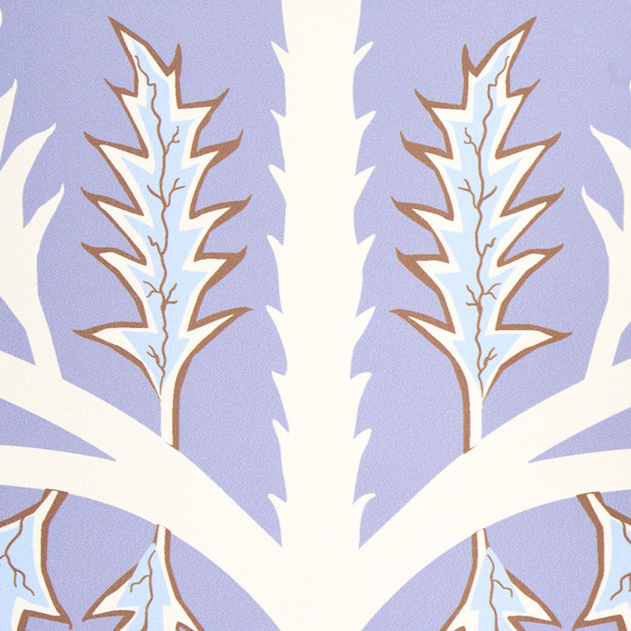 Schumacher Thistle Lavender Wallpaper 5011431